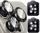 Захисне скло на камеру 2шт CDK для Apple iPhone 11 Pro Max | Lens Metal Ring Eagle Eye (015724) (black), фото 3