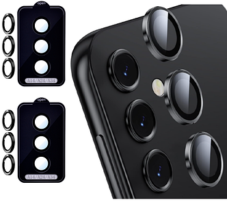 Захисне скло на камеру 2шт CDK для Samsung Galaxy A14 (A145/A146) | Metal Ring Eagle Eye (015722) (black)