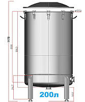 200л Фірмовий перегінний куб