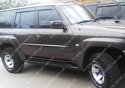 Вітровики вікон Ніссан Патрол 5 Y61 (дефлектори бічних вікон Nissan Patrol Y61)