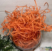 Паперовий наповнювач (стружка) оранжевого кольору (65г).