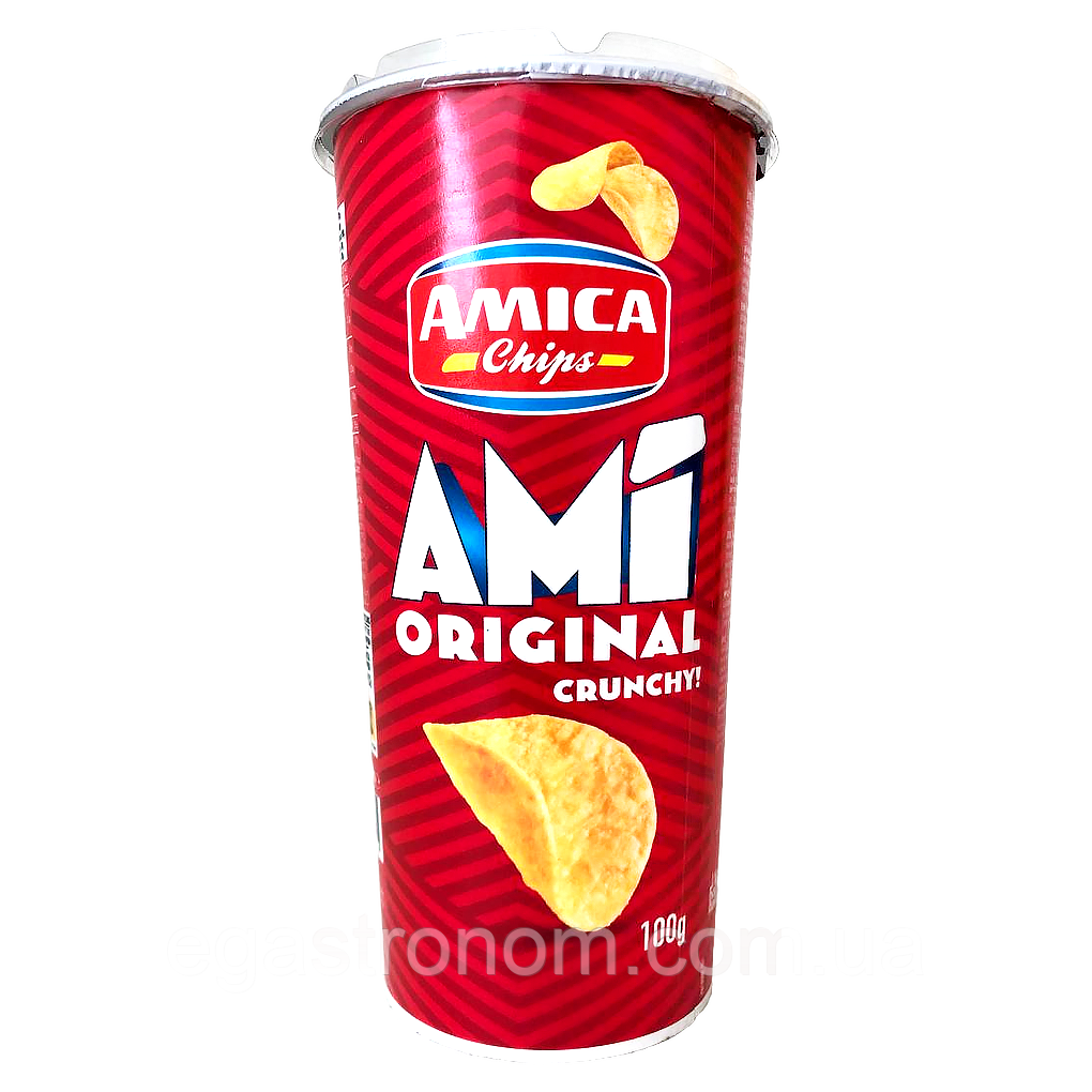 Чипси класичні Аміка Amica original 100g 16шт/ящ (Код: 00-00017366)