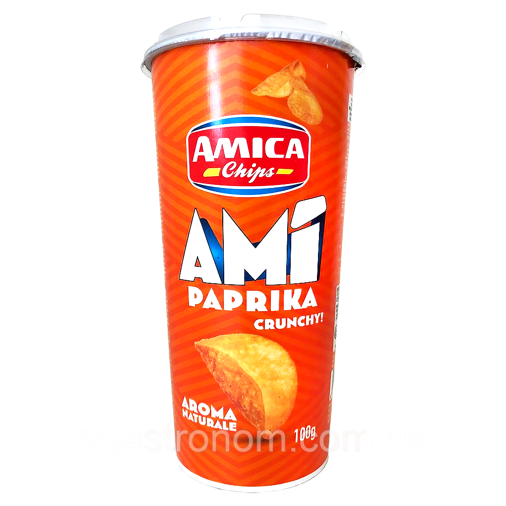 Чипси паприка Аміка Amica paprika 100g 16шт/ящ (Код: 00-00017368)