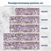 Наклейка на кухонний фартух 60 х 200 см, з захисною ламінацією, Кольорові 3Д кульки, фото 3