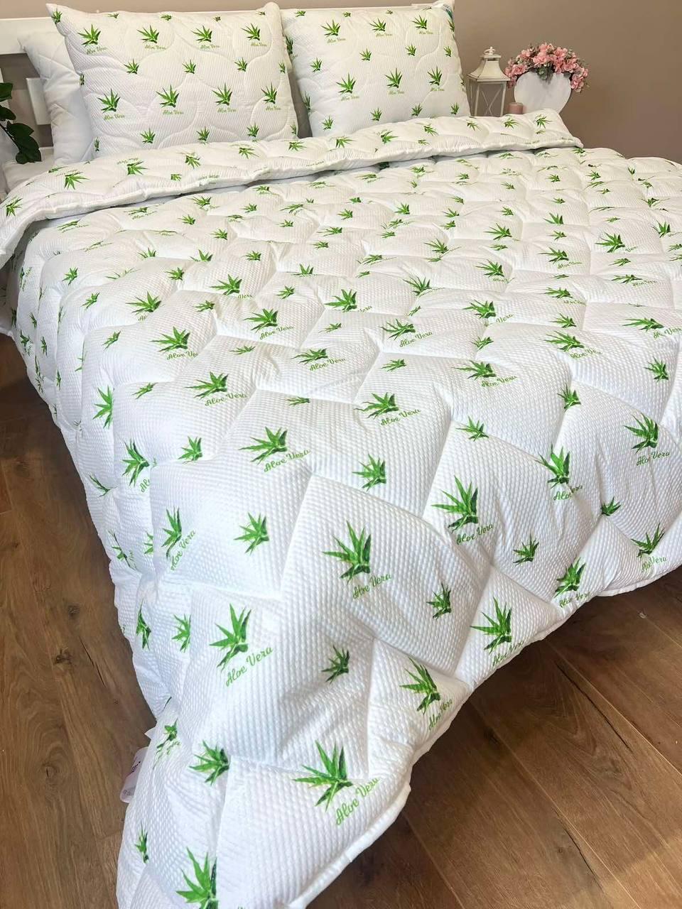 Ковдра 175*210 см антиалергенна легка та тепла Aloe Vera ЛеріМакс