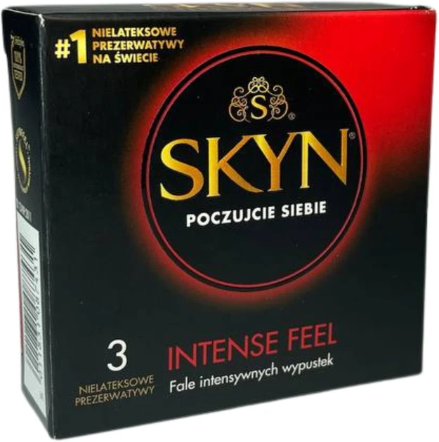 Презервативи Skyn Intense Feel Без латексу 3 шт, фото 1