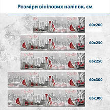 Наклейка на кухонний фартух 60 х 200 см, з захисною ламінацією, Міське життя, фото 3