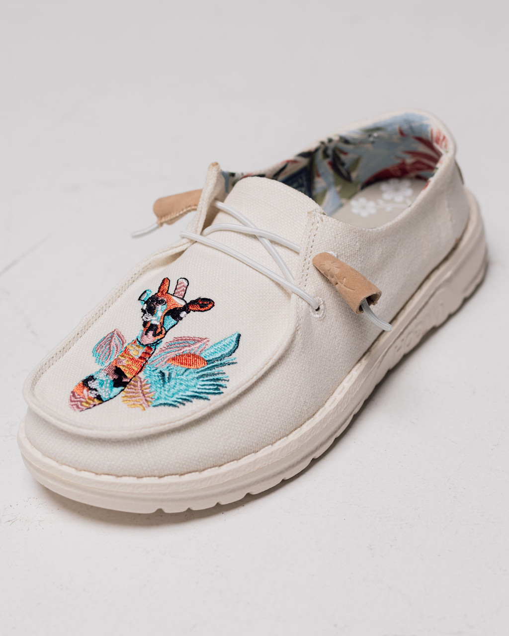 Мокасини текстильні Hodaki 21001 36 світло-блакитні 41, Молочний