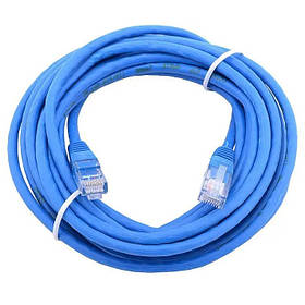 Кабель LAN мережевий RIAS JXD UTP 4 5 метрів Blue (7_01764)