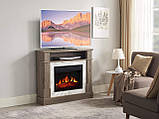 Камінокомплект ArtiFlame For Living AF23S дуб сірий з обігрівом і звуком горіння вогню, фото 8