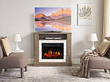 Камінокомплект ArtiFlame For Living AF23S дуб сірий з обігрівом і звуком горіння вогню, фото 9