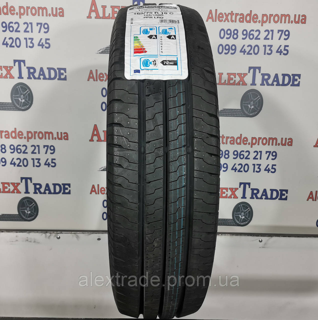 185/75 R16C цешка Continental VanContact Eco одна нова літня шина, фото 1