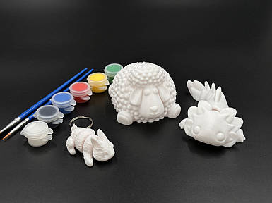 Набір фігурок 3шт "Розфарбуй та грай  світ барвистий відкривай!"