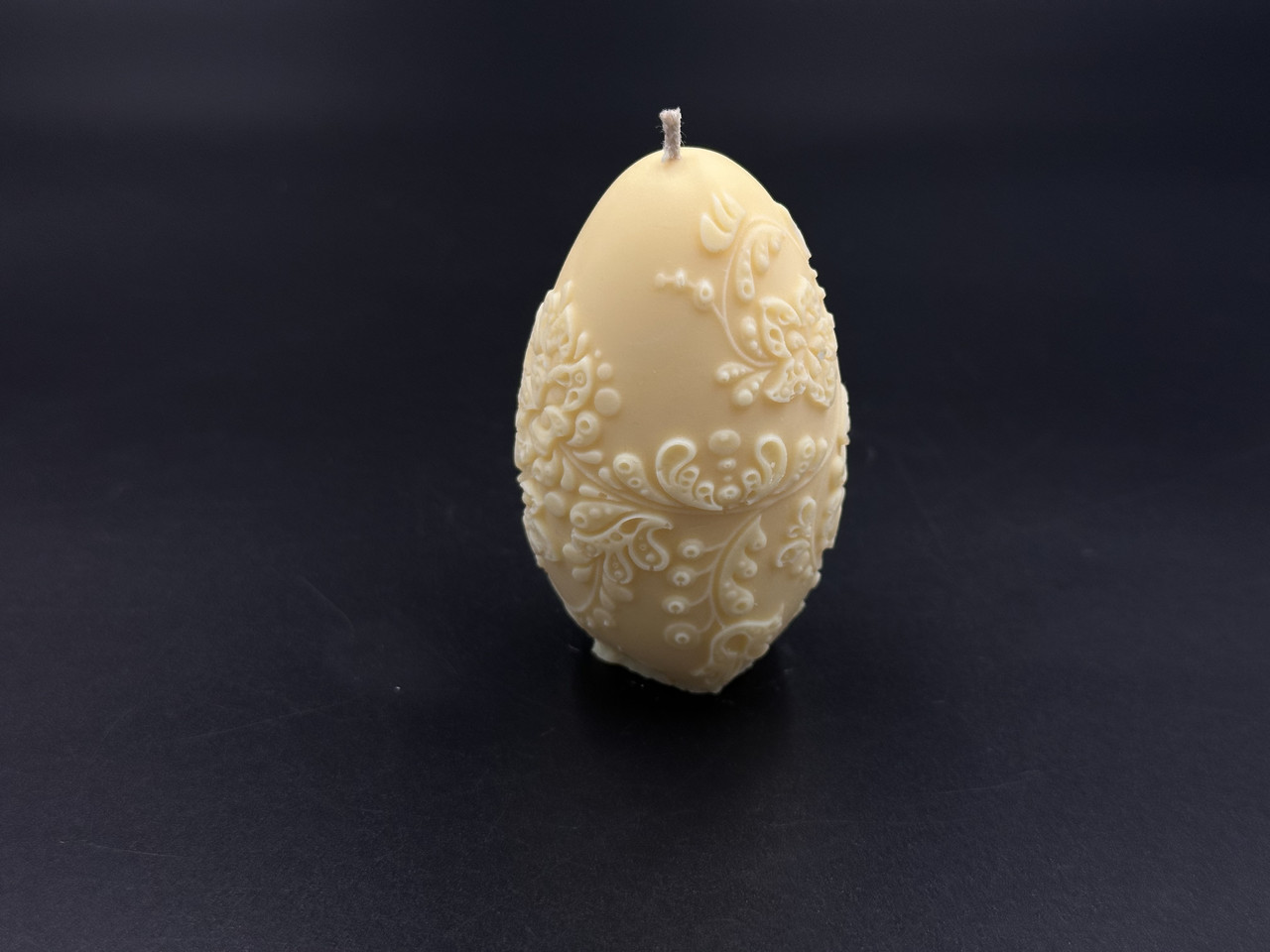 Свічка соєва "Happy Easter "яйце 7 см 50 грам. Колір жовтий.