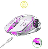 Бездротова ігрова Bluetooth миша GAME 2.4G на акумуляторі із тихим кліком Silent click, фото 5