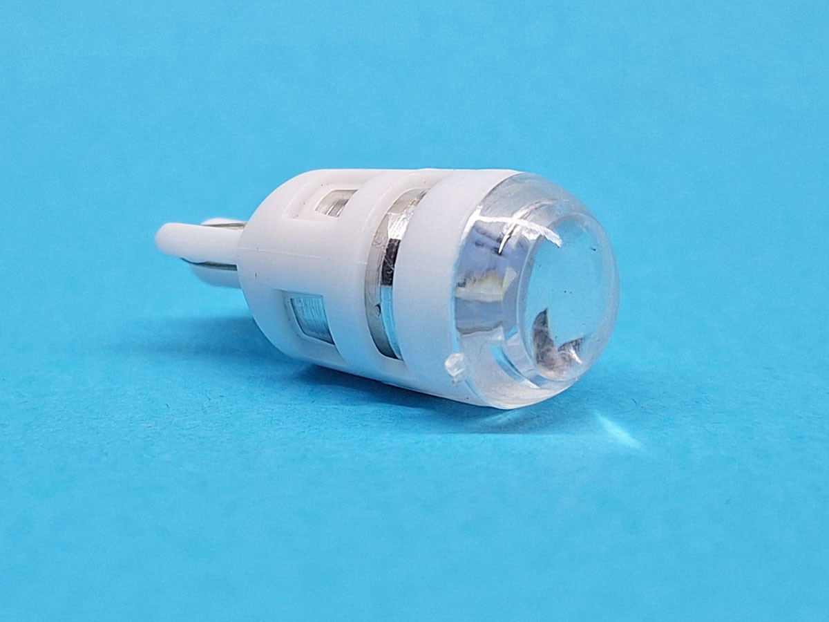 Світлодіодна лампа T10 W2,1x9,5d 12V 1 SMD OSRAM WHITE прозора лінза