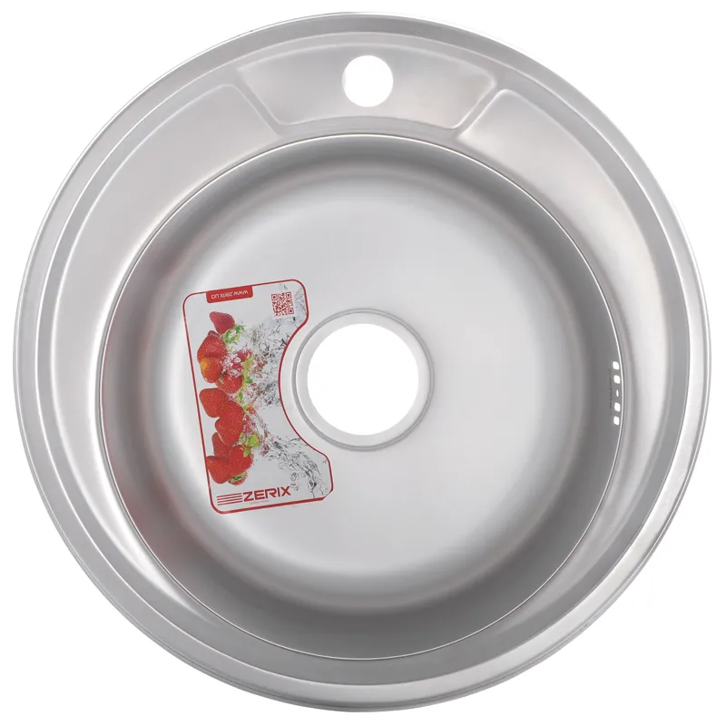 Кухонна мійка Zerix Z490-06-170D (decor) (ZM0579), фото 1