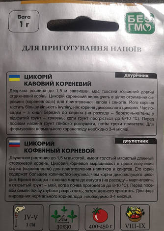 Цикорій Кавовий кореневий 1г, фото 3