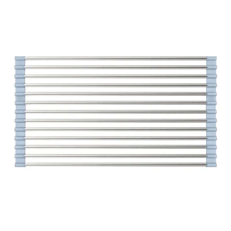 Килимок-сушарка для посуду Mixxus RAC-01.SUS GRAY на мийку з н.ст. SUS304 (кол. сірий) (MX1946), фото 1