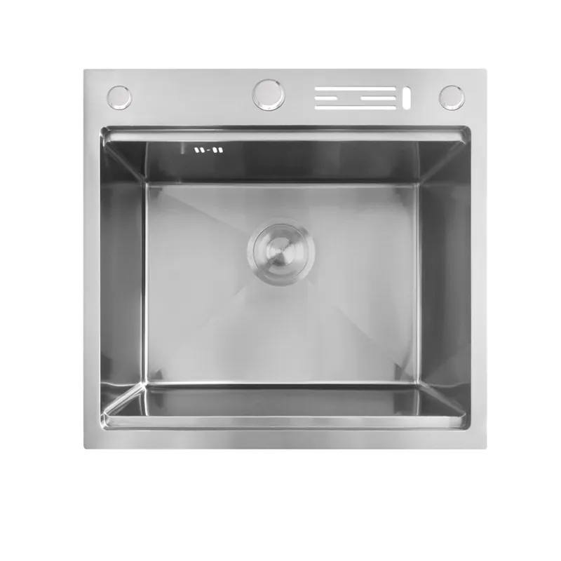 Мийка Mixxus MH5050-SK NANO-SILVER (3.0/0.8) з н.ст. зі сходинкою для суш.,з підст.під ножі(нерж.)(, фото 1