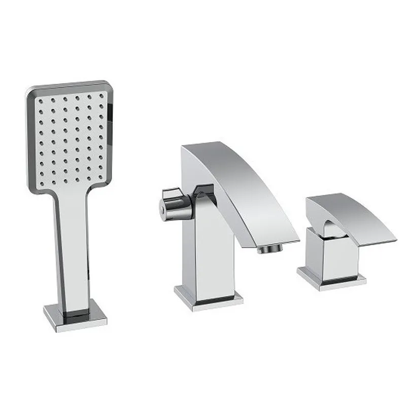 Змішувач на борт ванни KOER KB-43007-01 на 3 отвори (Колір хром) (KR3452), фото 1