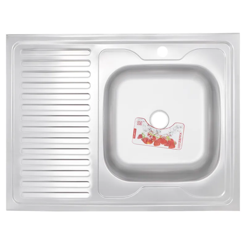 Майка кухонна Zerix Z8060R-04-160E (Satin) (ZS0606), фото 1