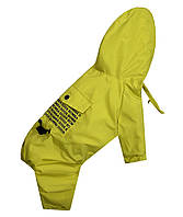 Дощовик Dogs Bomba для собак, жовтий, № 9