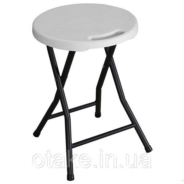 Табурет складаний Seat пластик білий, фото 1