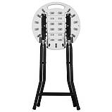 Табурет складаний Seat пластик білий, фото 5