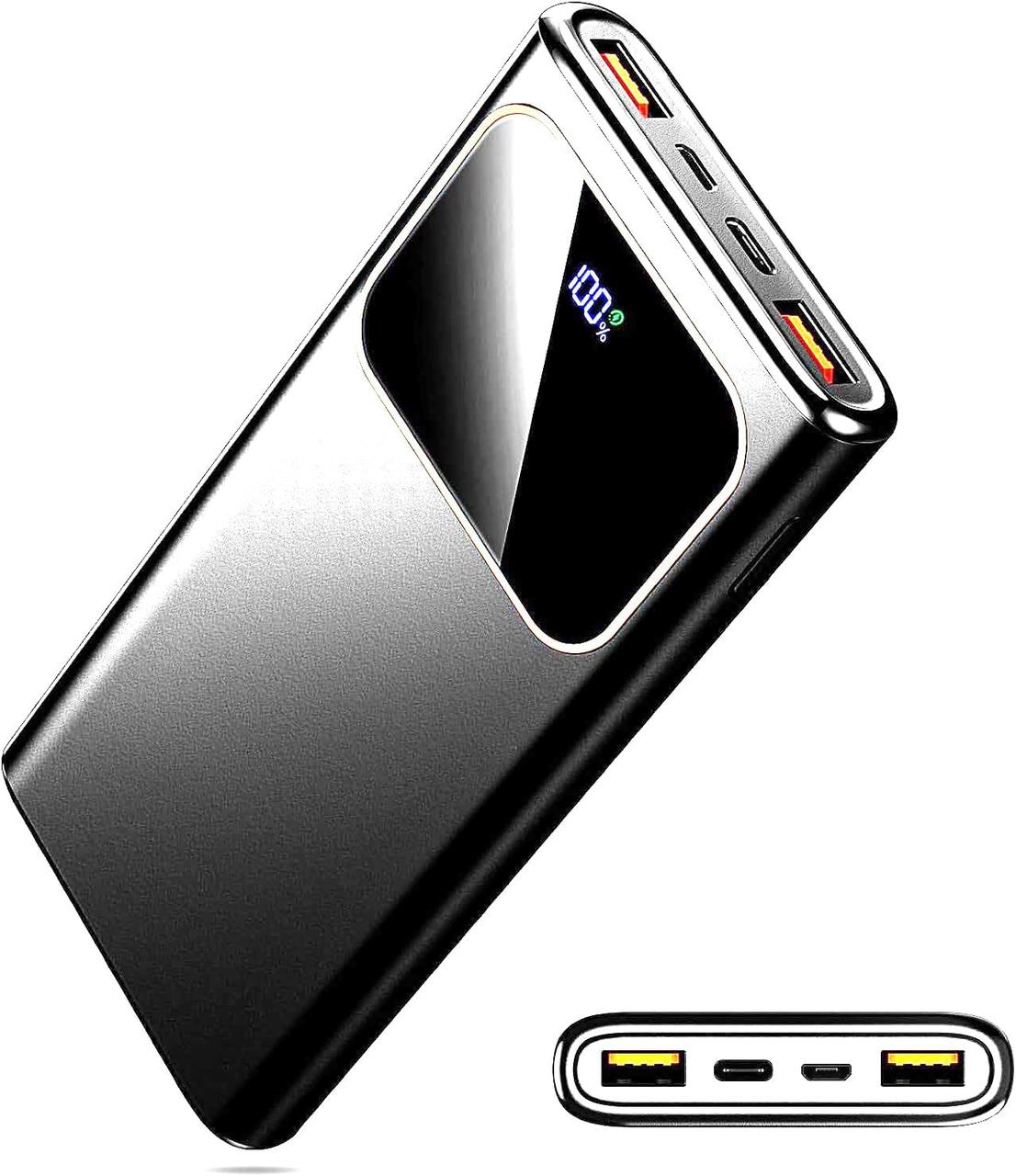 Coucur Power Bank Швидка зарядка 10000 мАг, портативний зарядний пристрій USB C Input & Output Powerbank потужністю 22,5 Вт