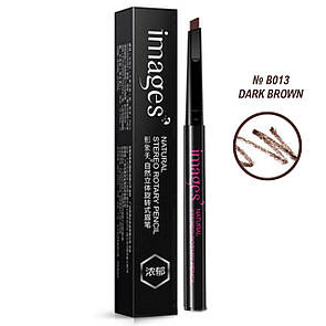 Олівець для брів IMAGES Natural Stereo Rotary B013 Dark Brown 0.4 г (XXM2385)