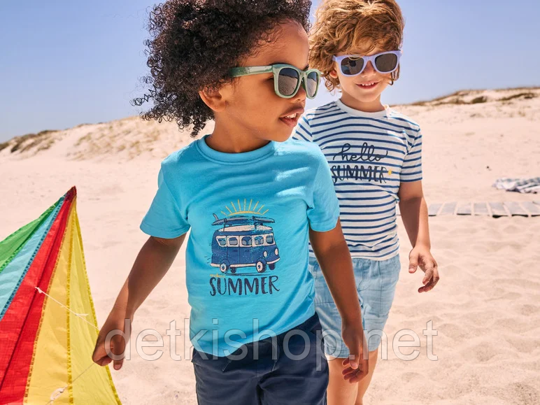 Літня блакитна футболка для хлопчика Lupilu р. 98-104