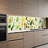 Кухонна панель жорстка ПЕТ, Самофіксуюча 62 х 410 см (товщина 1,2 мм) авокадо з кокосами, фото 8