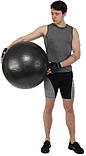 Фітбол м'яч для фітнесу масажний Zelart Чорний (діаметр 65 см) FI-9929-65, фото 4