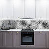 Кухонна панель жорстка ПЕТ, Самофіксуюча 62 х 305 см (товщина 1,2 мм) морозна текстура скла, фото 8