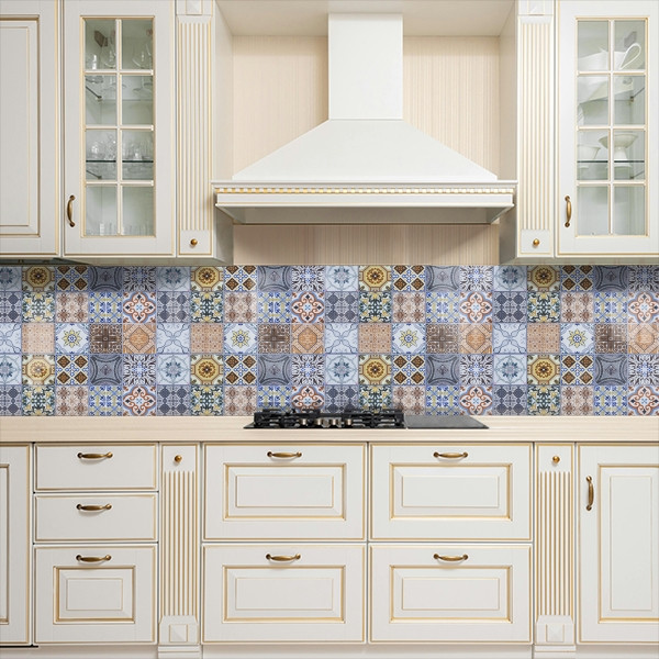 Фото панель універсальна ПЕТ, Самофіксуюча 62 х 205 см (товщина 1,2 мм) орнамент мозаїка, фото 1