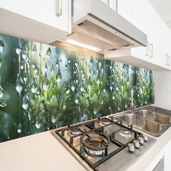 Кухонна панель жорстка ПЕТ, Самофіксуюча 68 х 305 см (товщина 2,0 мм) літня свіжість, фото 1