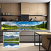 Кухонна панель жорстка ПЕТ, Самофіксуюча 62 х 305 см (товщина 1,2 мм) гірське озеро, фото 8