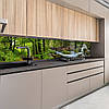 Кухонна панель жорстка ПЕТ, Самофіксуюча 62 х 205 см (товщина 1,2 мм) водоспад посеред лісу, фото 5