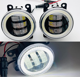 Фари ПТФ комплект Fusion 2013-2016 Angel Eye  4F9Z15200AA денні ходові вогні з очима Ангела