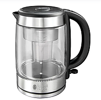 Електрочайник Russell Hobbs 20760-10 1л Brita Purity Filter Скляний чайник