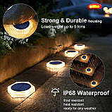 Сонячні ліхтарі YiLaie для відкритого саду, Сонячні ліхтарі для зовнішнього використання, IP68 Водонепроникні, Автоматичне, фото 6