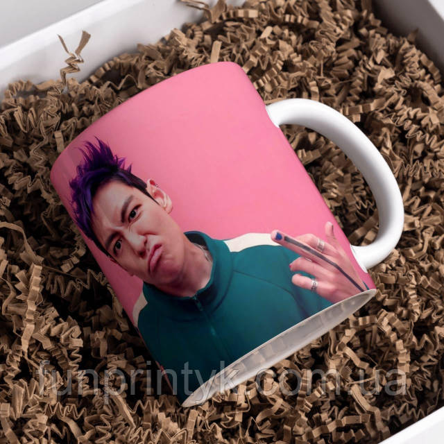 Чашка Игра в кальмара Танос ТОП / Squid Game Thanos T.O.P 330 мл