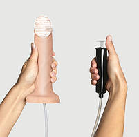 Фалоімітатор із функцією еякуляції Strap-On-Me Squirting Cum Dildo Realistic Flesh XL 17,8см