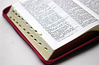 Біблія українською мовою переклад Огієнко з пошуковими індексами шкірозамінника маленького формату 13*18 см, фото 4