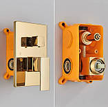 Золотая душевая система скрытого монтажа FUTURA 17GBV Gold, фото 4