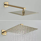 Золотая душевая система скрытого монтажа FUTURA 17GBV Gold, фото 5
