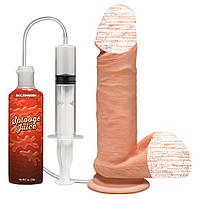 Фалоімітатор з імітацією насіння Doc Johnson The D ULTRASKYN Perfect D Squirting 18 см