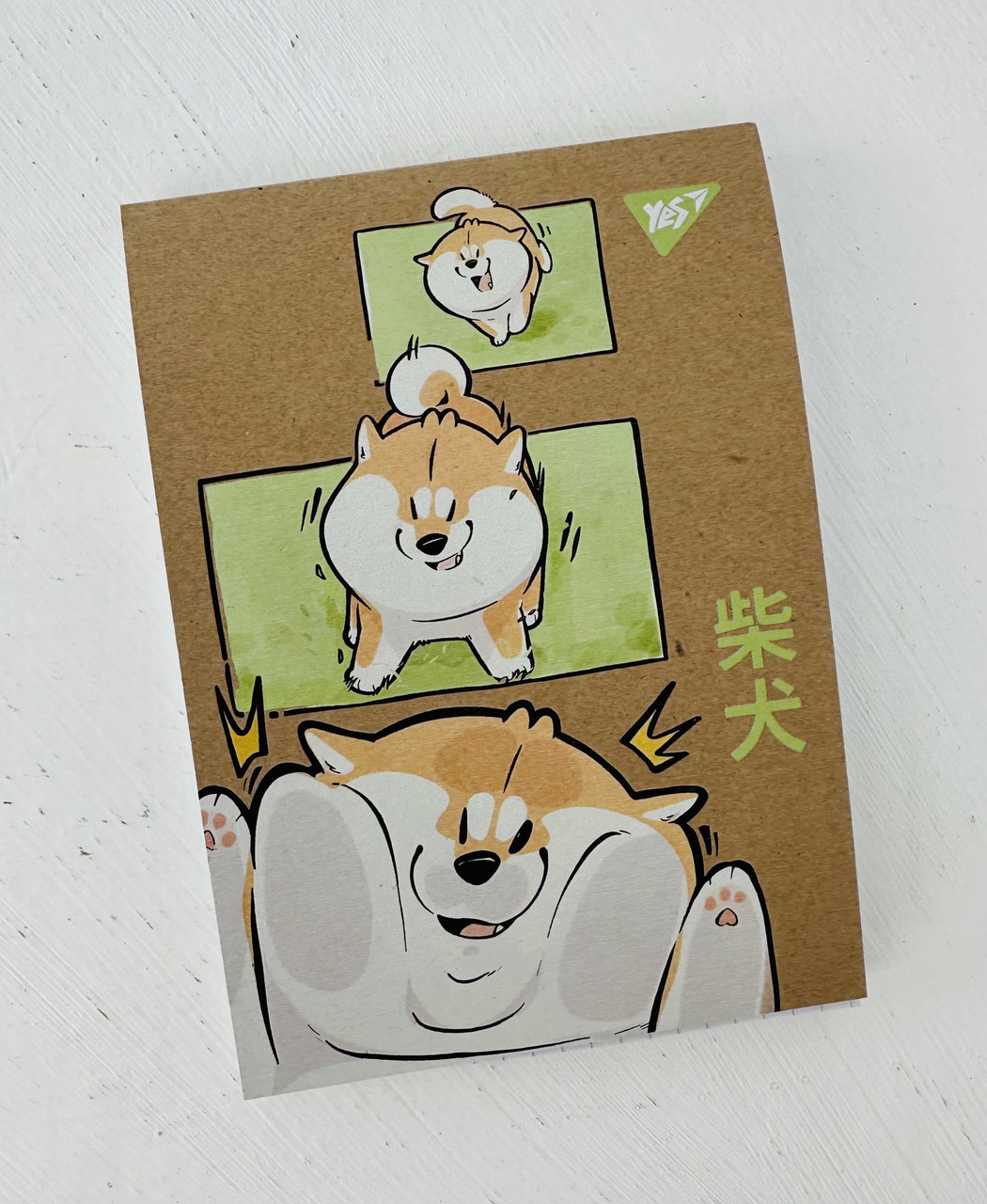 Блокнот А6 Animals Corgi крафт 80 арк. У клітину (152001) YES