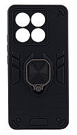 Чохол Armored Ring для Xiaomi 14T протиударний із підставкою кільце чорний
